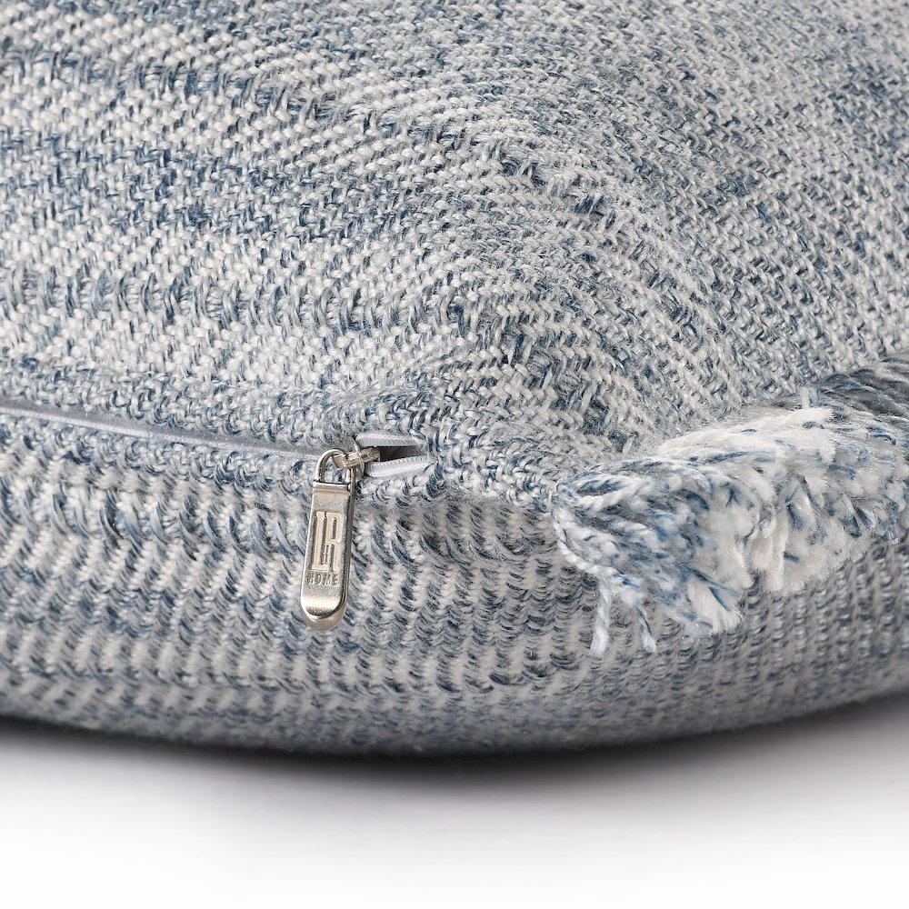 Denver Performance Poly Filled Pillow in Blue/Ivory, 20" x 20"