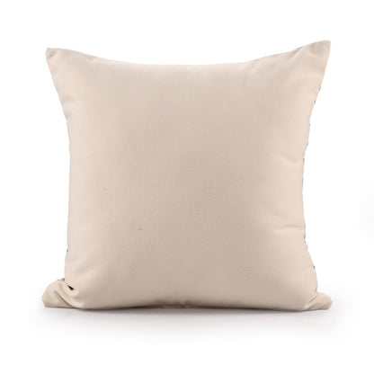 Mosaic Performance Poly Filled Pillow in Blue/Orange, 20" x 20"