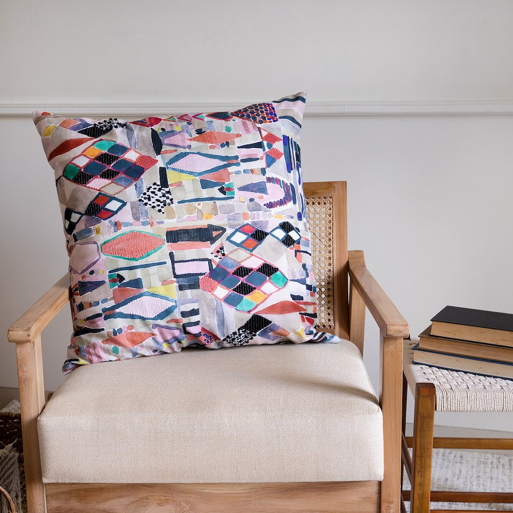 Stacy Garcia Performance Poly Filled Pillow in Multicolored, 20" x 20"