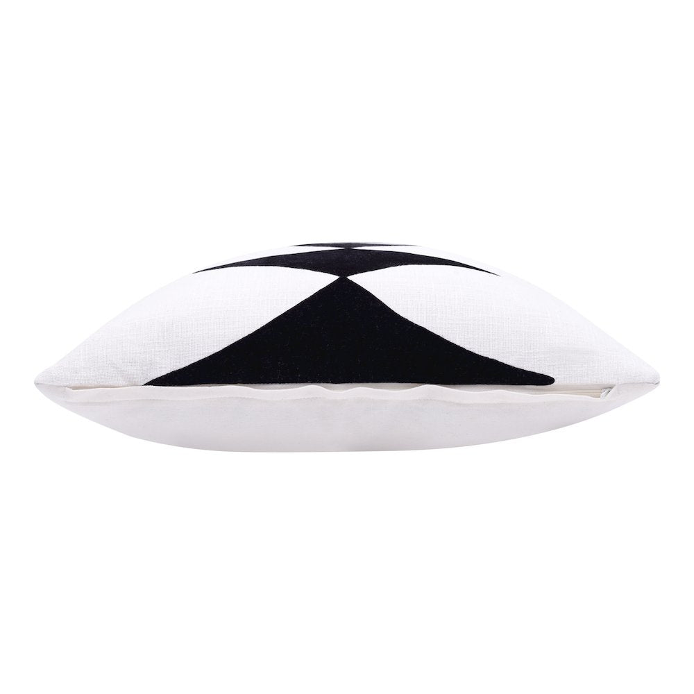 Stacy Garcia Cotton Blend Poly Filled Pillow in Black/White, 20" x 20"