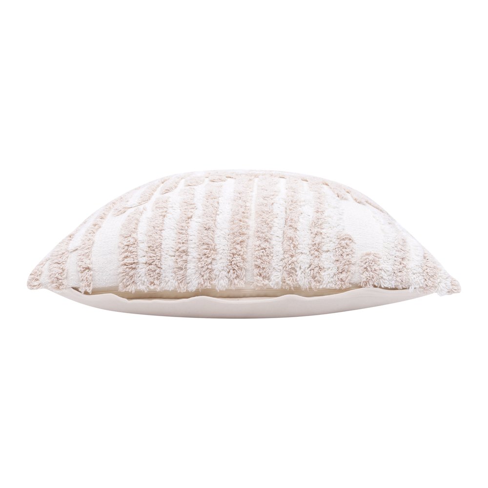 Stacy Garcia Cotton Poly Filled Pillow in Cream/White, 22" x 22"
