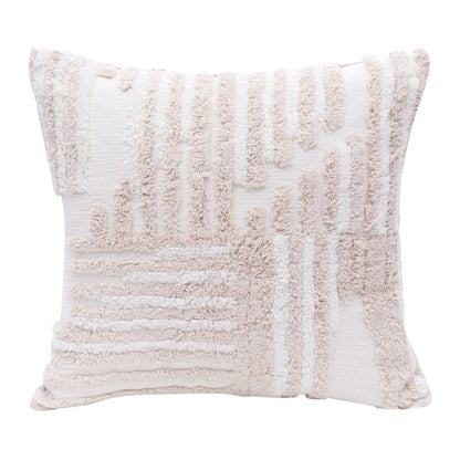 Stacy Garcia Cotton Poly Filled Pillow in Cream/White, 22" x 22"