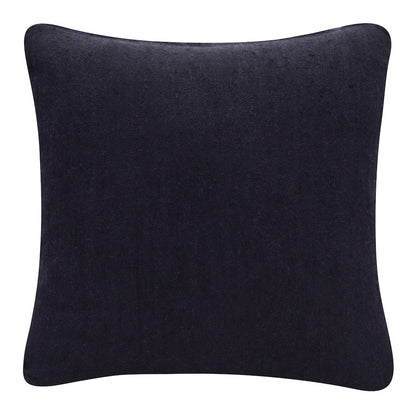 Stacy Garcia Linen Blend Poly Filled Pillow in Black, 20" x 20"
