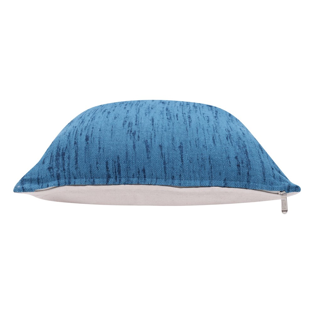 Stacy Garcia Linen Blend Poly Filled Pillow in Blue, 20" x 20"