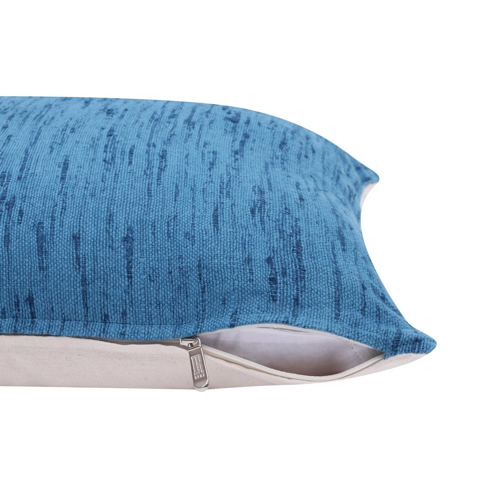 Stacy Garcia Linen Blend Poly Filled Pillow in Blue, 20" x 20"