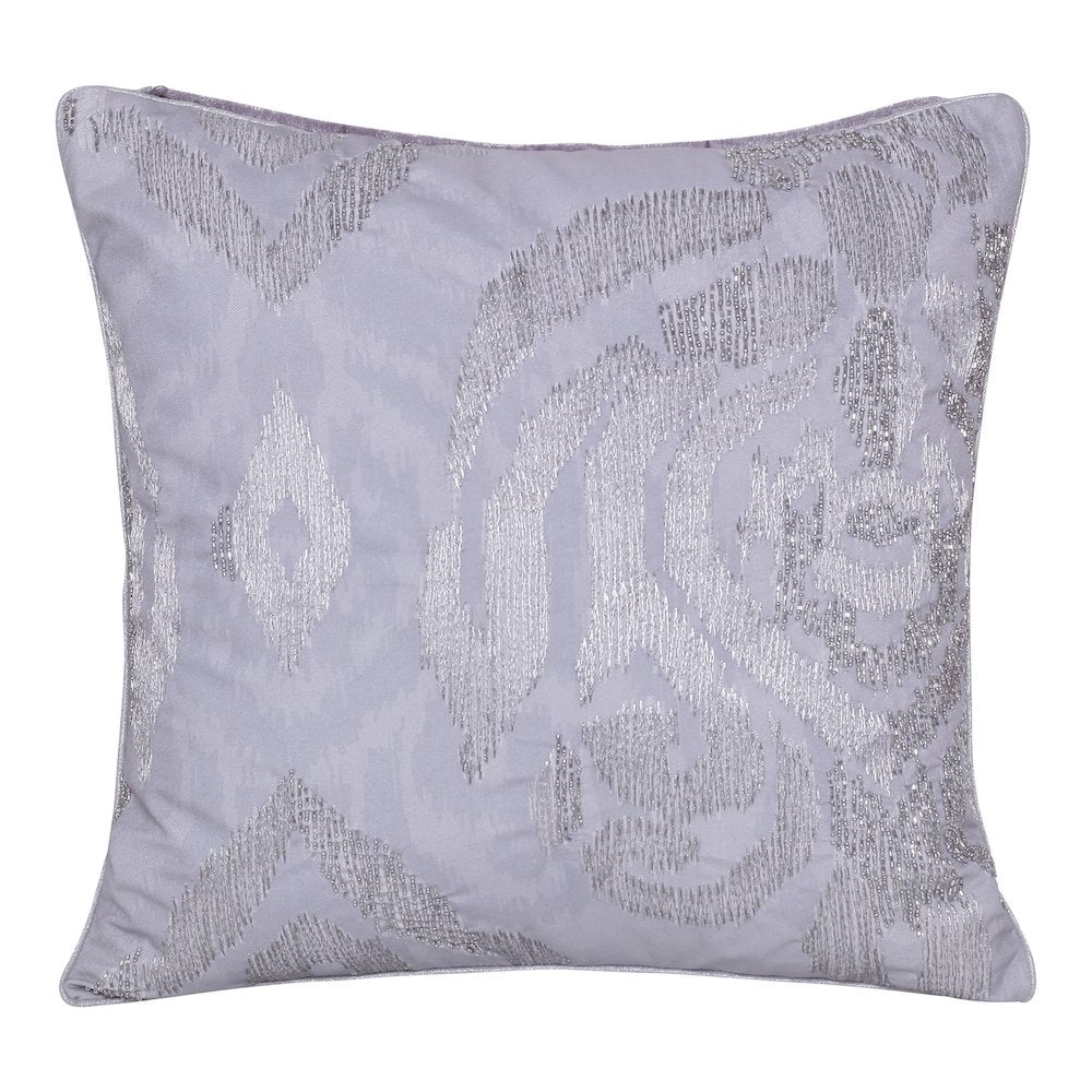 Cosmopolitan Performance Poly Filled Pillow in Silver/Gray, 20" x 20"