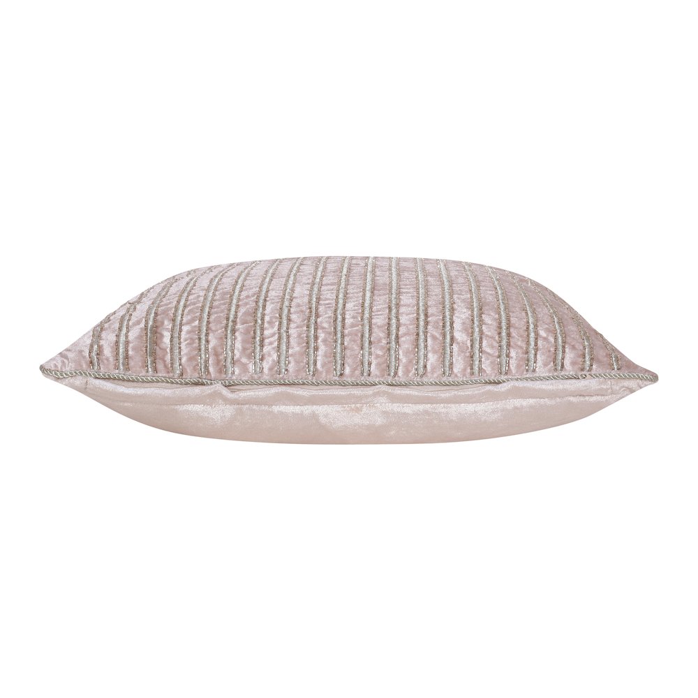 Cosmopolitan Performance Poly Filled Pillow in Pink/Gold, 20" x 20"