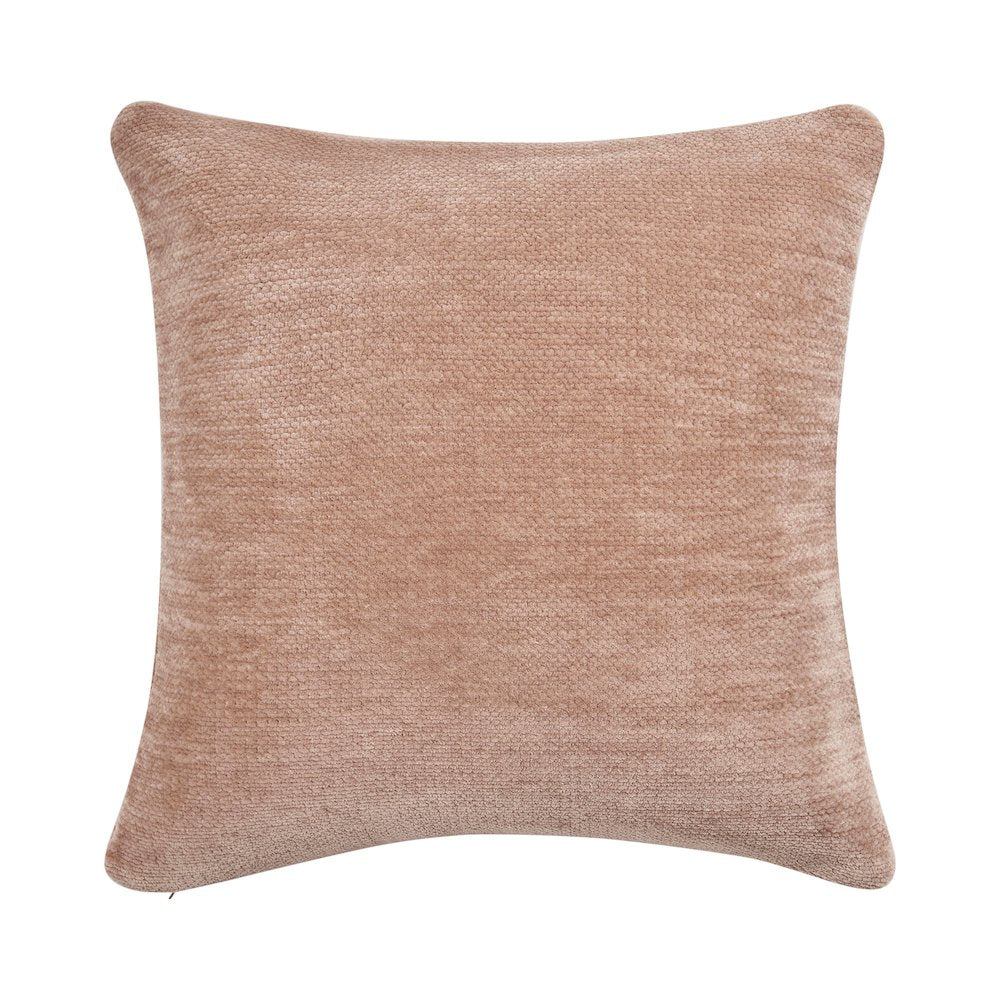 Yakar Chenille Poly Filled Pillow in Beige, 20" x 20"