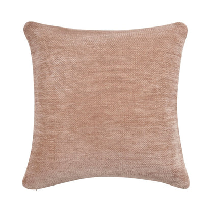 Yakar Chenille Poly Filled Pillow in Beige, 20" x 20"