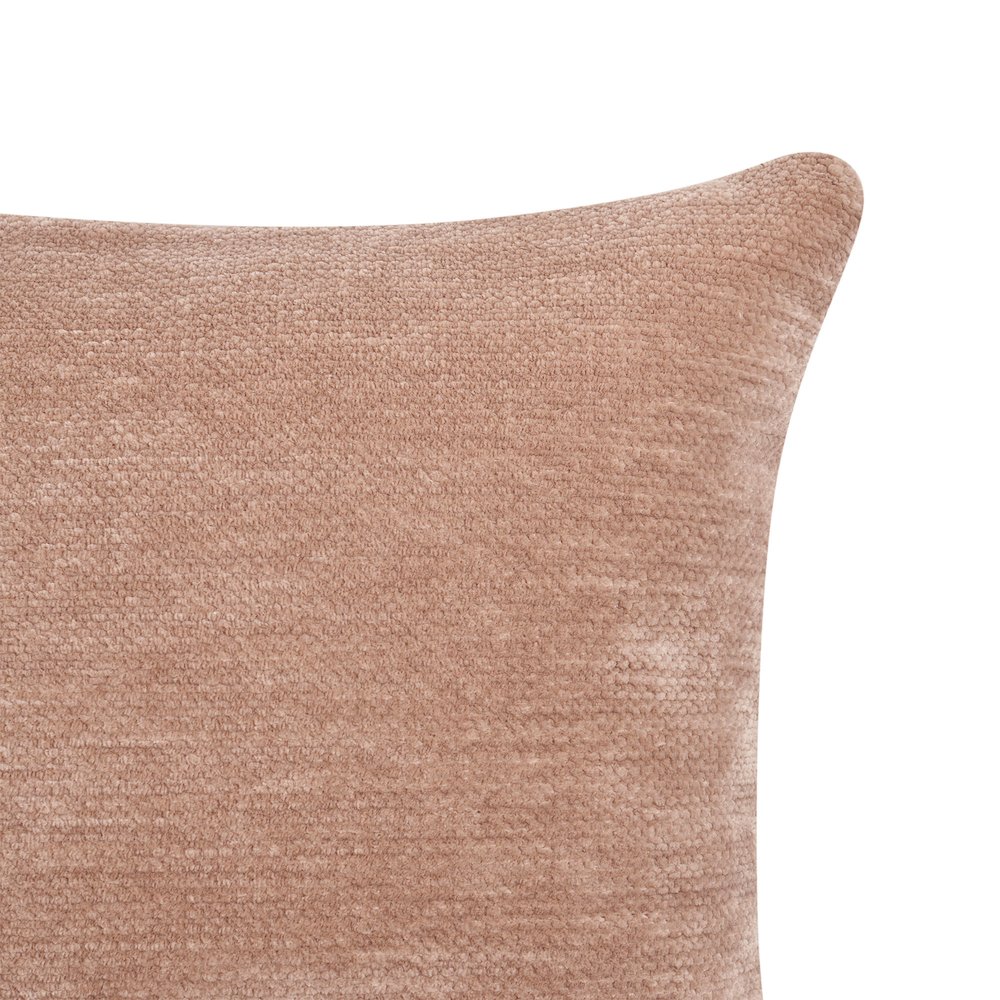 Yakar Chenille Poly Filled Pillow in Beige, 20" x 20"