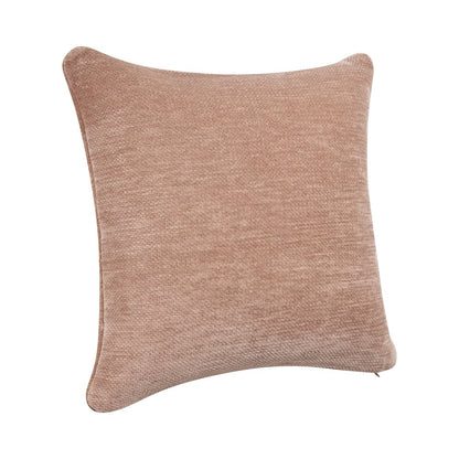Yakar Chenille Poly Filled Pillow in Beige, 20" x 20"