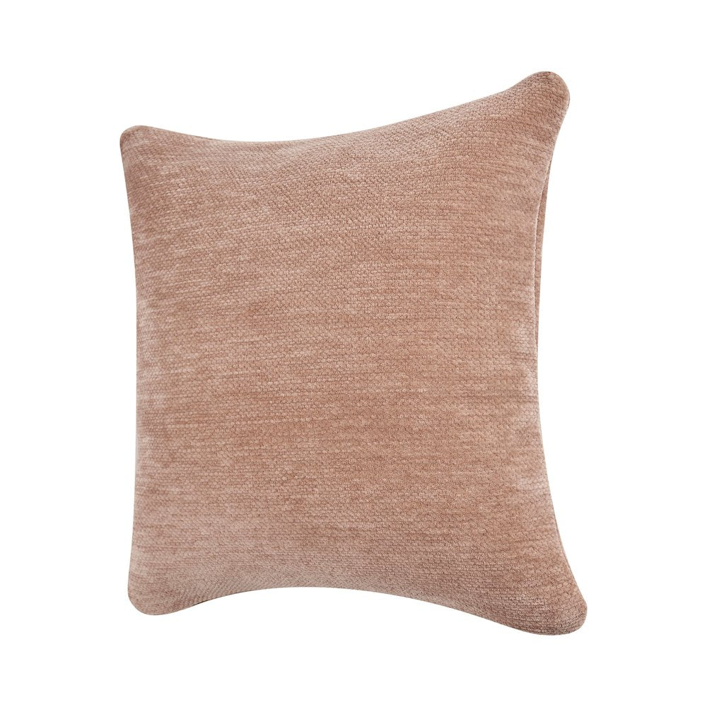 Yakar Chenille Poly Filled Pillow in Beige, 20" x 20"