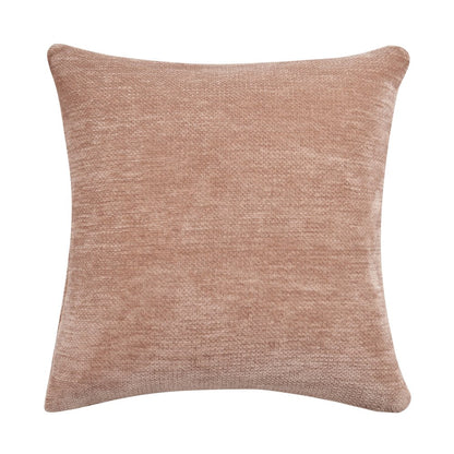 Yakar Chenille Poly Filled Pillow in Beige, 20" x 20"