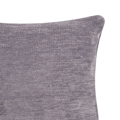 Yakar Chenille Poly Filled Pillow in Gray, 20" x 20"