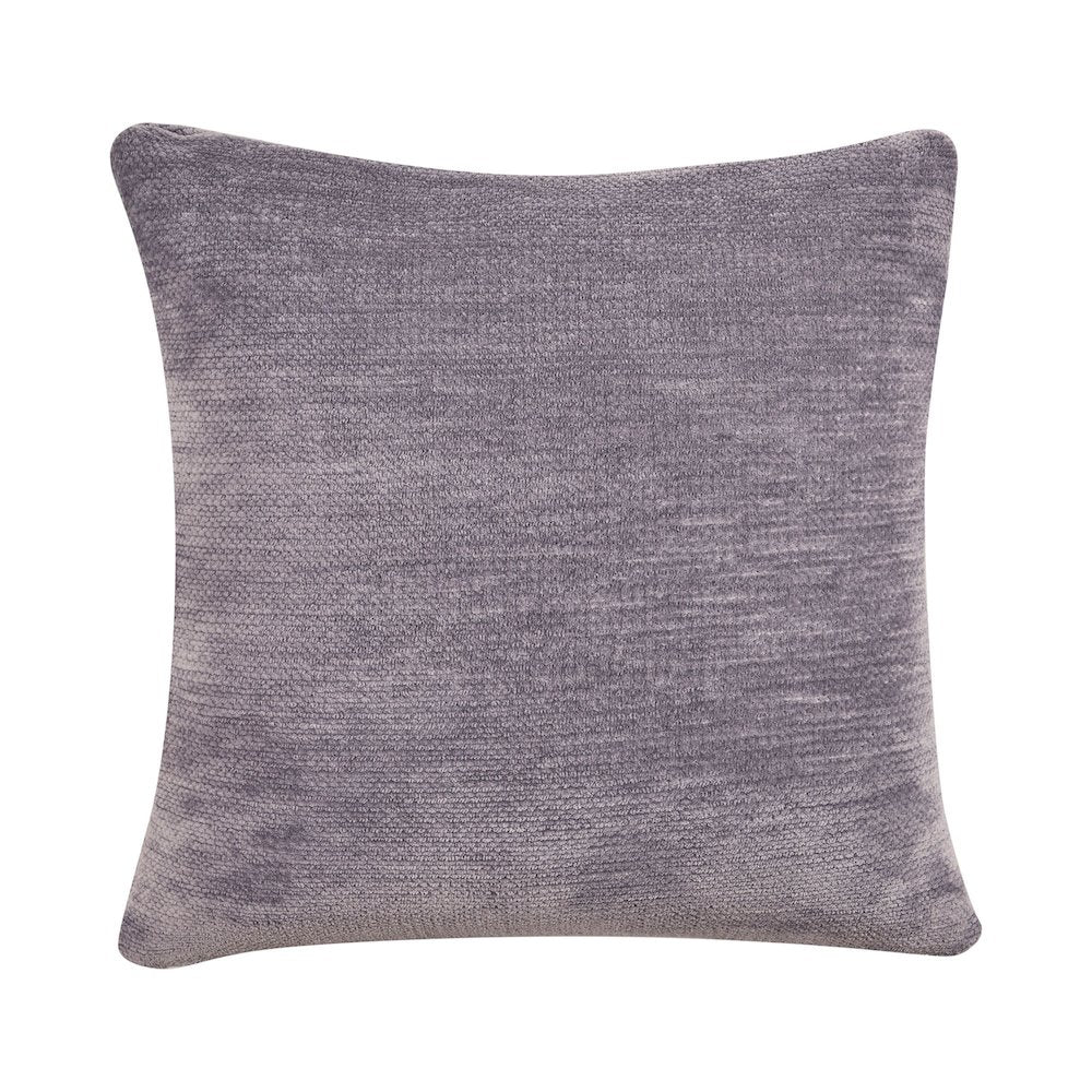 Yakar Chenille Poly Filled Pillow in Gray, 20" x 20"