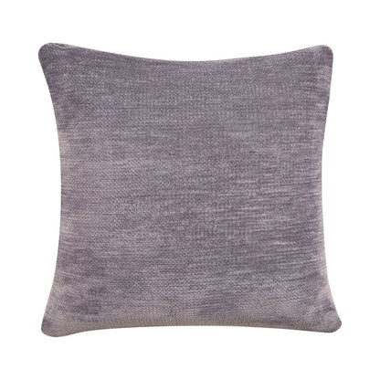 Yakar Chenille Poly Filled Pillow in Gray, 20" x 20"