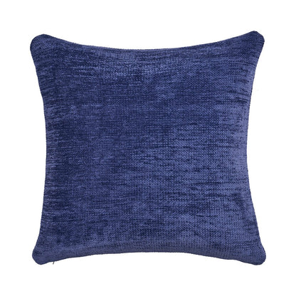 Yakar Chenille Poly Filled Pillow in Blue, 20" x 20"