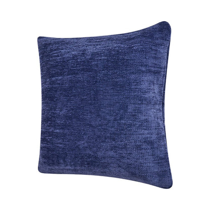 Yakar Chenille Poly Filled Pillow in Blue, 20" x 20"