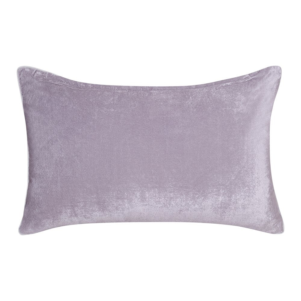 Cosmopolitan Performance Poly Filled Pillow in Gray/Silver, 16" x 24"