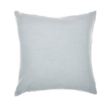 Light Blue/Multi Contemporary Checkered Hand-Woven Throw Pillow Cover