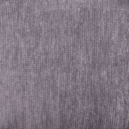 Yakar Chenille Indoor Pouf in Gray, 18" x 18" x 18"