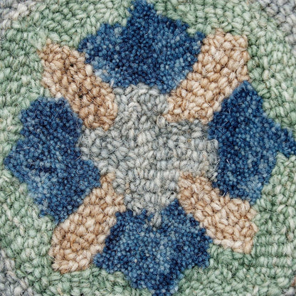 RugsA Gray/Brown Suzani Wool Round Rug
