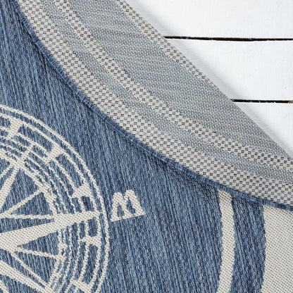 Nautical Navigation Indoor/Outdoor Accent Rug