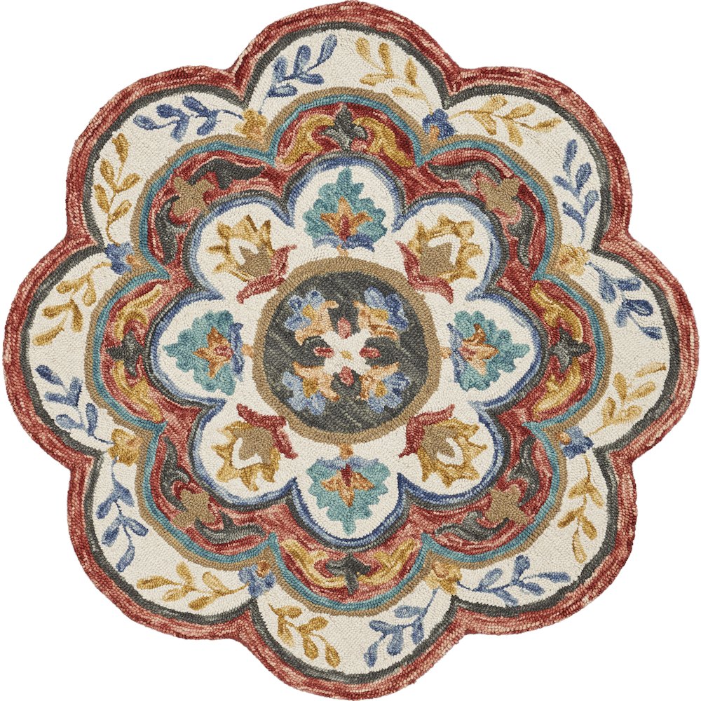 Red Blossoms Area Rug