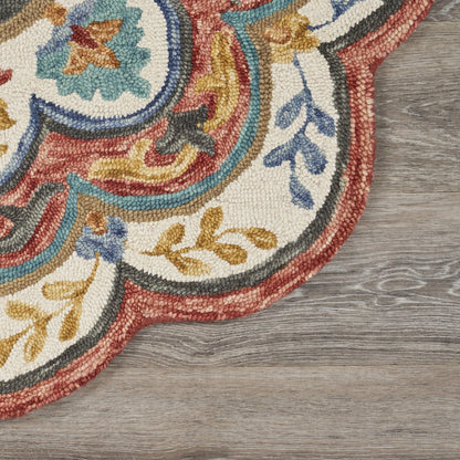 Red Blossoms Area Rug