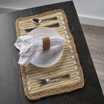 Striped Sunny Day Bordered Place Mat