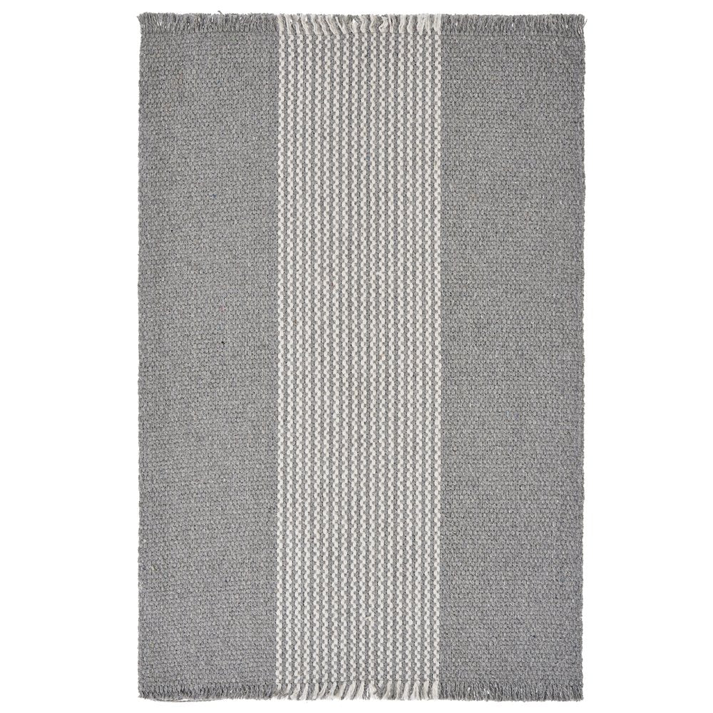 Harbor Gray Striped Handloomed Rectangular Placemat, Set of 4