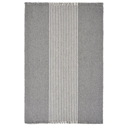Harbor Gray Striped Handloomed Rectangular Placemat, Set of 4