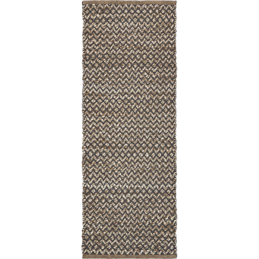 Reversible Deep Gray Chevron Runner