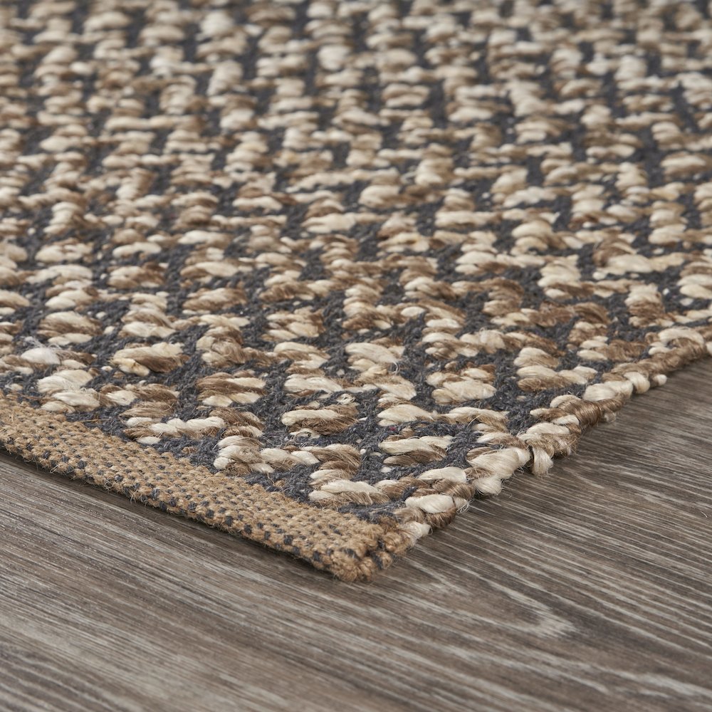 Reversible Deep Gray Chevron Runner