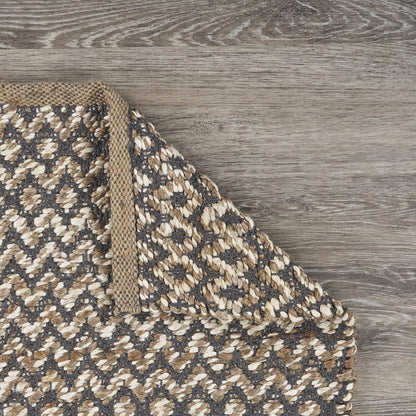 Reversible Deep Gray Chevron Runner