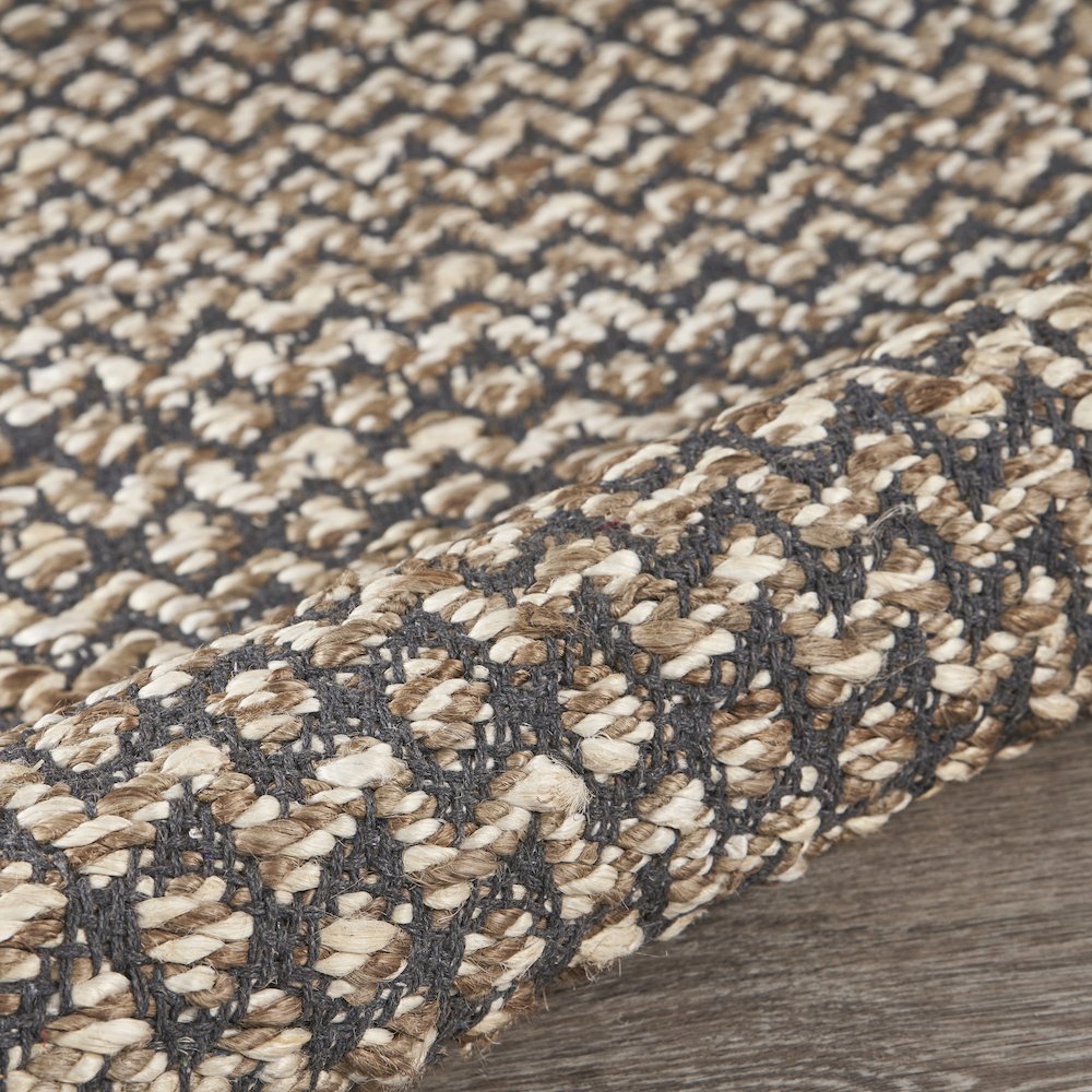 Reversible Deep Gray Chevron Runner