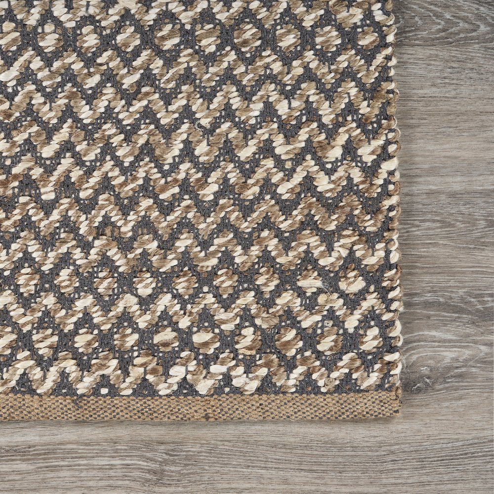Reversible Deep Gray Chevron Runner