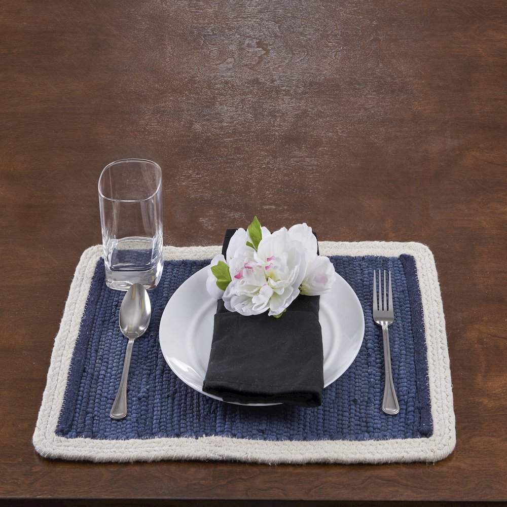 Bordered Indigo Place Mat