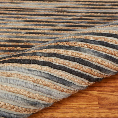 Charcoal Jute Area Rug