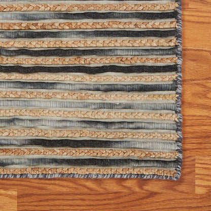 Charcoal Jute Area Rug
