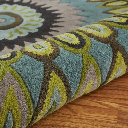 Traditional Peacock Indoor Area Rug