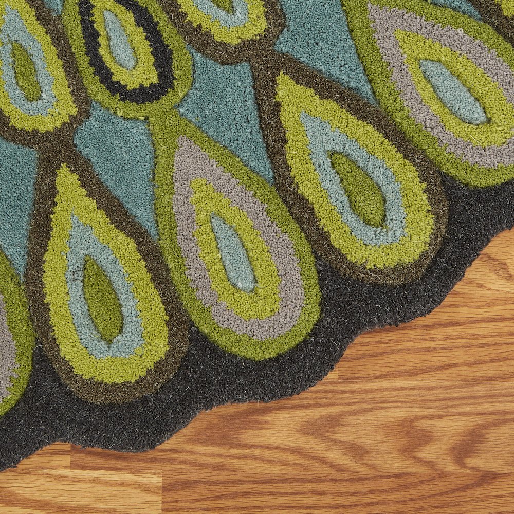 Traditional Peacock Indoor Area Rug