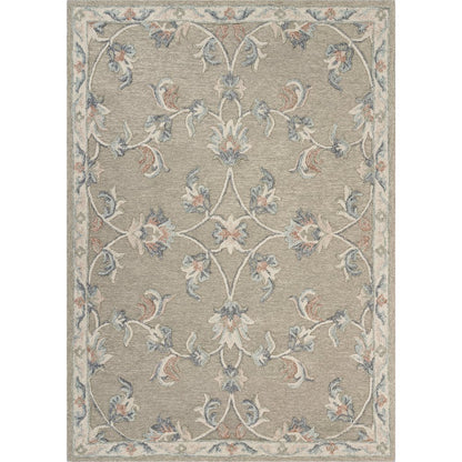 Mirroring Floral Bloom Area Rug 5'0"x7'0"