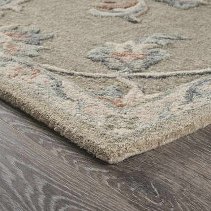 Mirroring Floral Bloom Area Rug 5'0"x7'0"
