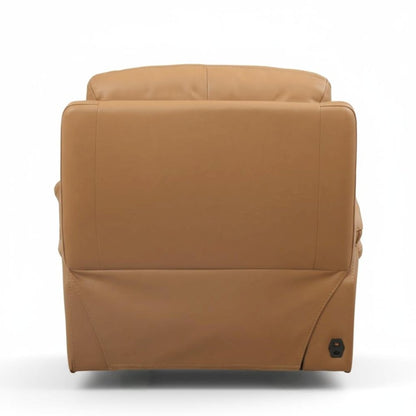 Leather Power Recliner Chair, Top Grain Upholstery, USB & USB-C, 360 lb Support