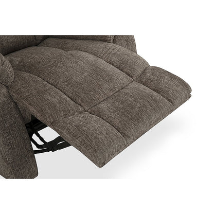 Fabric Power Recliner, Chrome Handle, USB-C, 360 lb Capacity, Calgary Mink