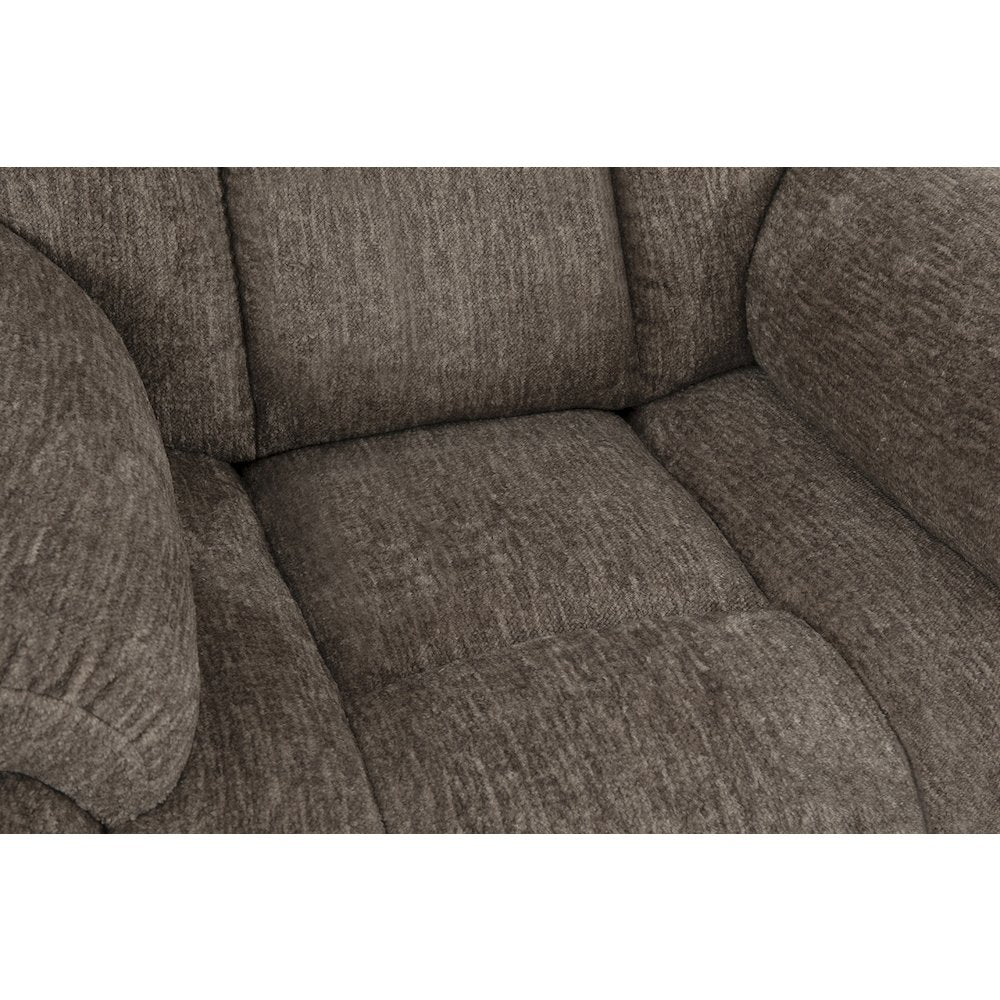Fabric Power Recliner, Chrome Handle, USB-C, 360 lb Capacity, Calgary Mink