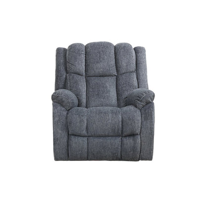 Fabric Power Recliner, Chrome Handle, USB-C, 360 lb Capacity, Calgary Slate