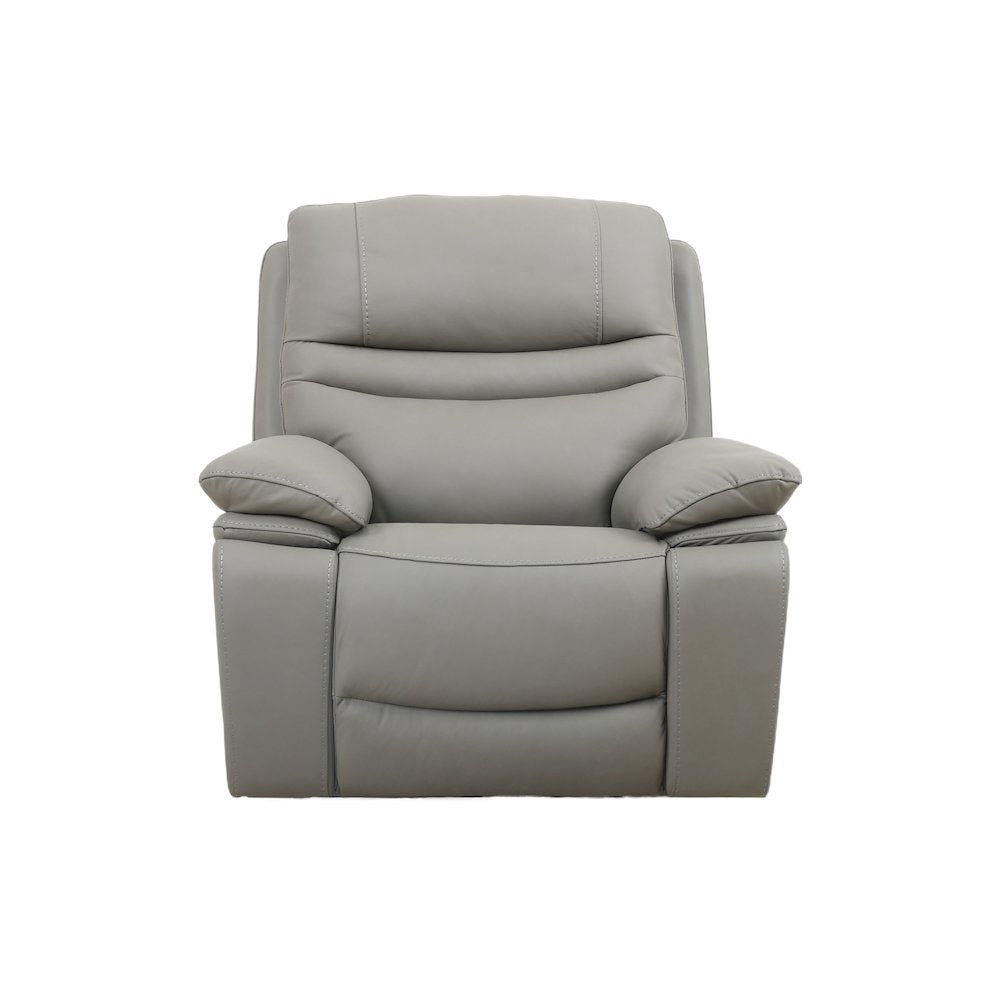 Leather Power Recliner Chair, Top Grain Upholstery, USB & USB-C, 360 lb Support