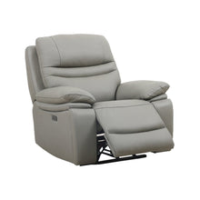 Leather Power Recliner Chair, Top Grain Upholstery, USB & USB-C, 360 lb Support